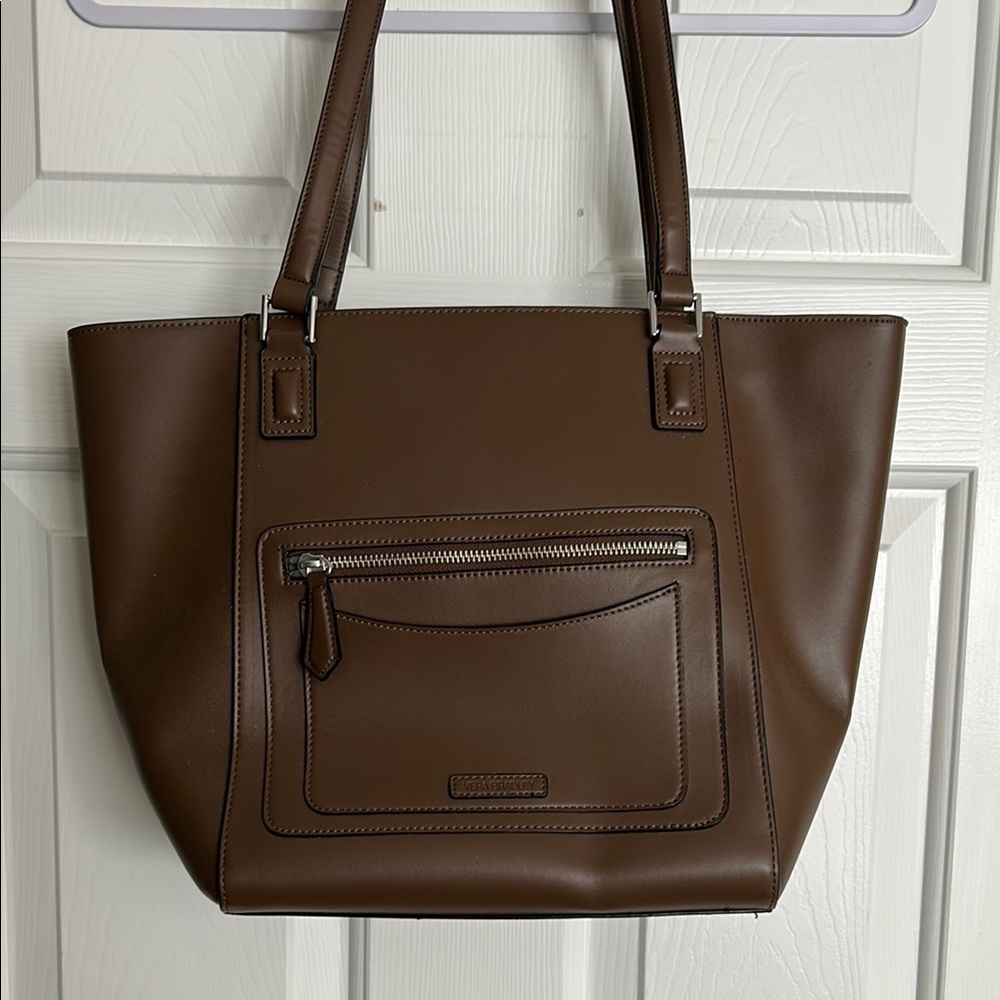Vera Bradley “Ella” Women's Brown Leather Tote Bag - Classic Everyday Carry NWOT